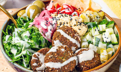 Falafel Wrap Bowl
